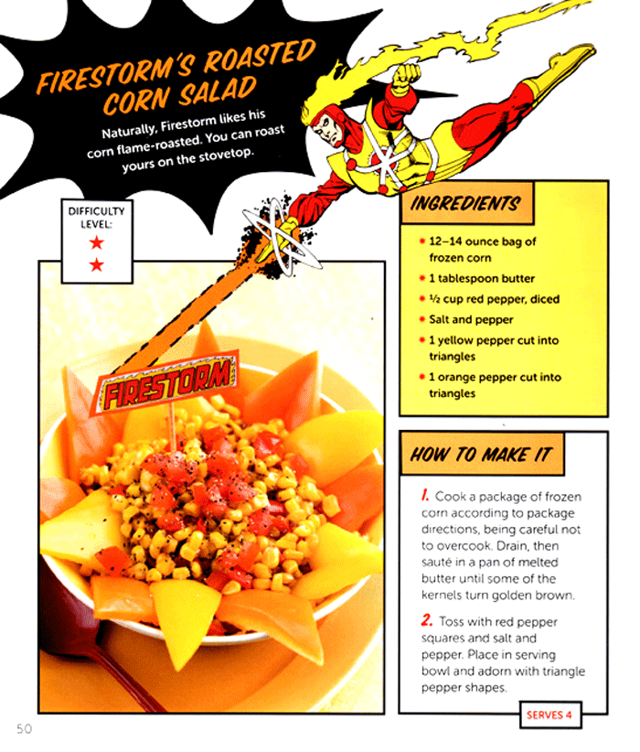 DC Comics Superhero Cookbook - Firestorm Roasted Corn Salad