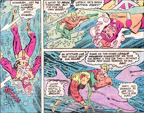 Aquaman and Firestorm - Unresolved Issues - Justice League of America #203