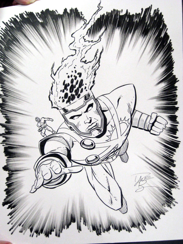 Dave Beaty's Firestorm Sketch from Phoenix Con