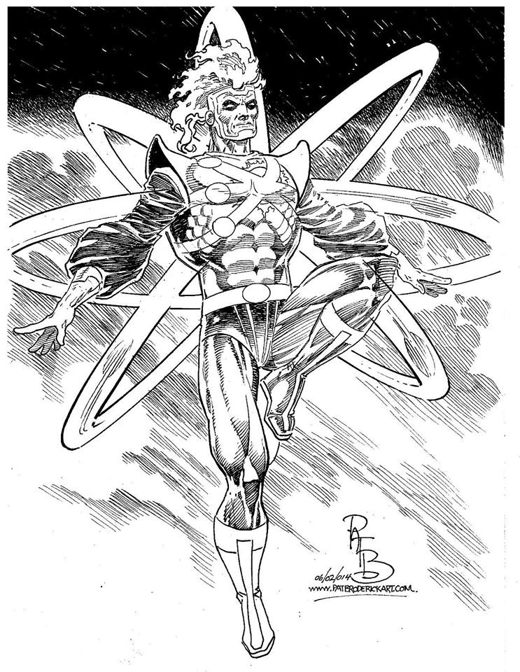 Pat Broderick Firestorm sketch for Heroes Convention 2014