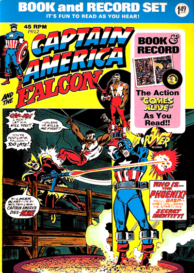 Captain America and Falcon Power Records “And A Phoenix Shall Arise!”
