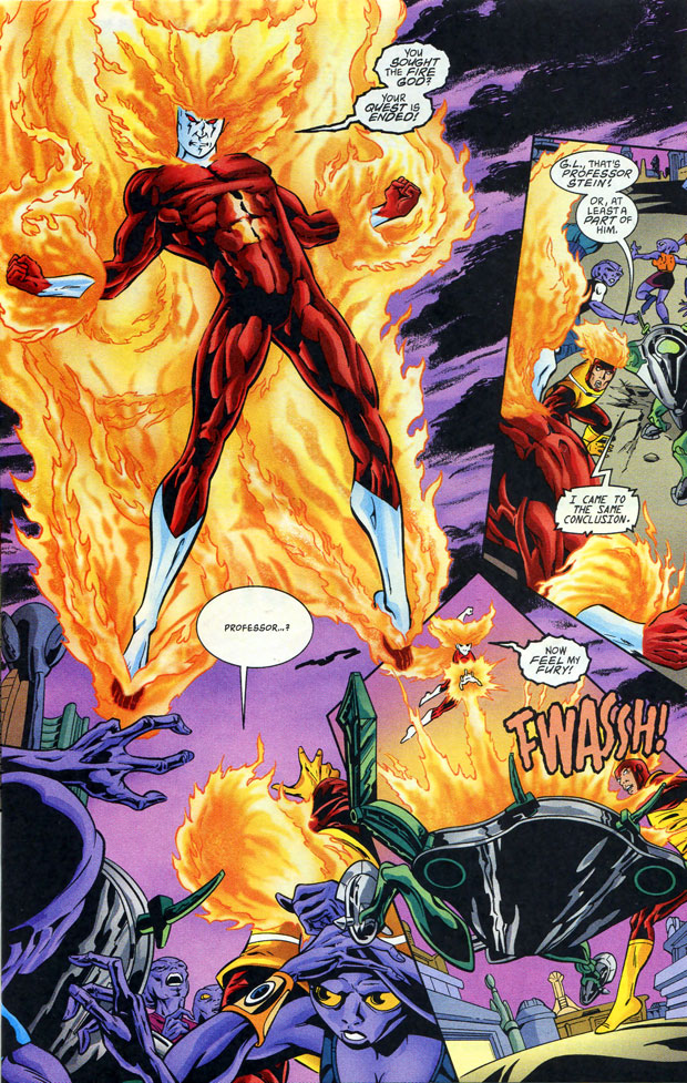 Elemental Firestorm in Green Lantern: Circle of Fire by Jay Faerber and Ron Randall