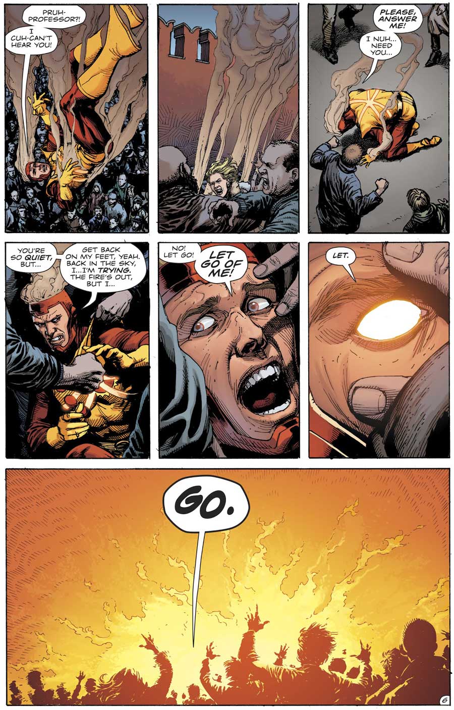 Doomsday Clock #8 by Geoff Johns and Gary Frank featuring Firestorm