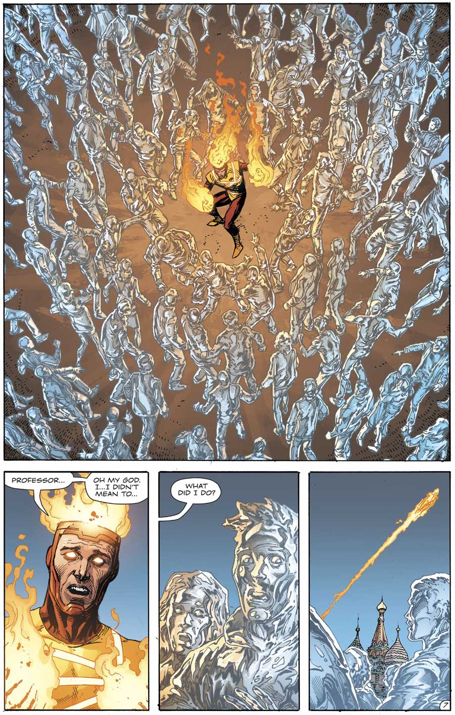 Doomsday Clock #8 by Geoff Johns and Gary Frank featuring Firestorm