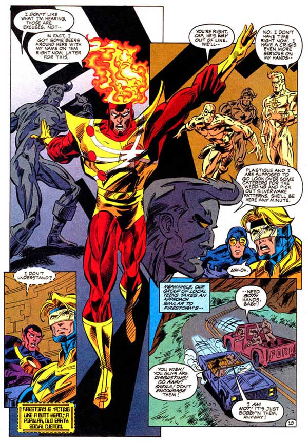 Firestorm and alcoholism in Extreme Justice #16