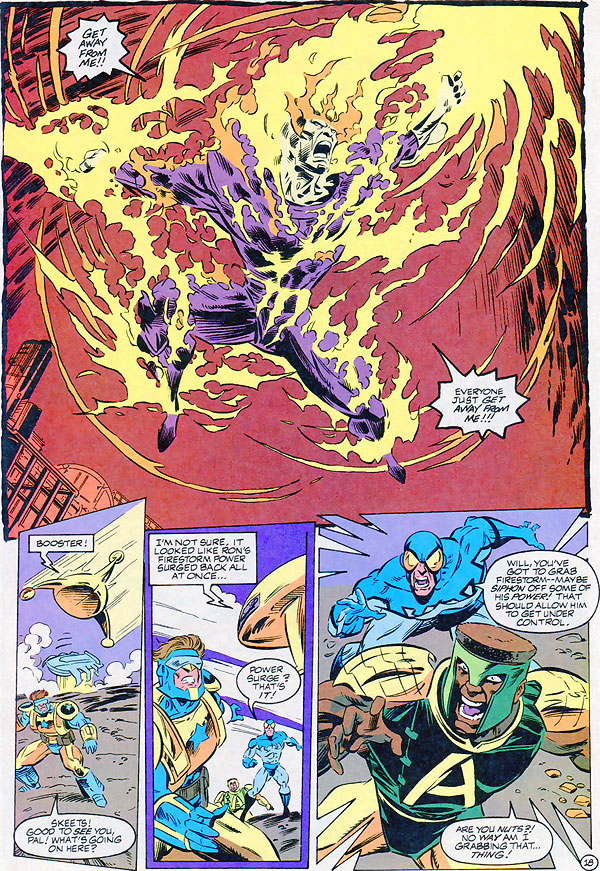 Extreme Justice #4 - Firestorm - How Ronnie Raymond beat cancer and got his powers back