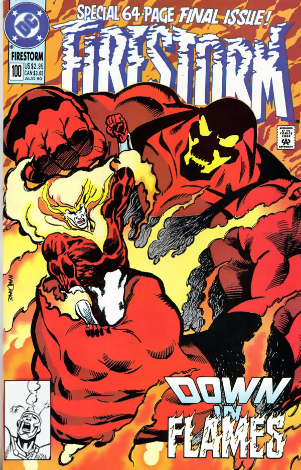 Firestorm #100 cover by Tom Mandrake