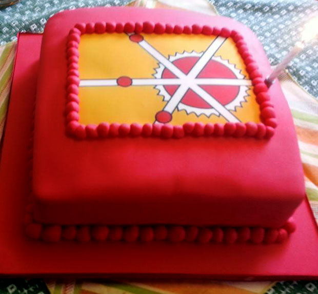 Gethin Arfon Schofield's Firestorm birthday cake!
