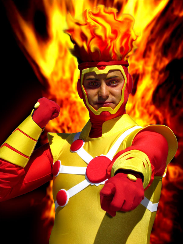 Brad West of OutrageousOutfits.com as Firestorm at Dragon*Con 2010