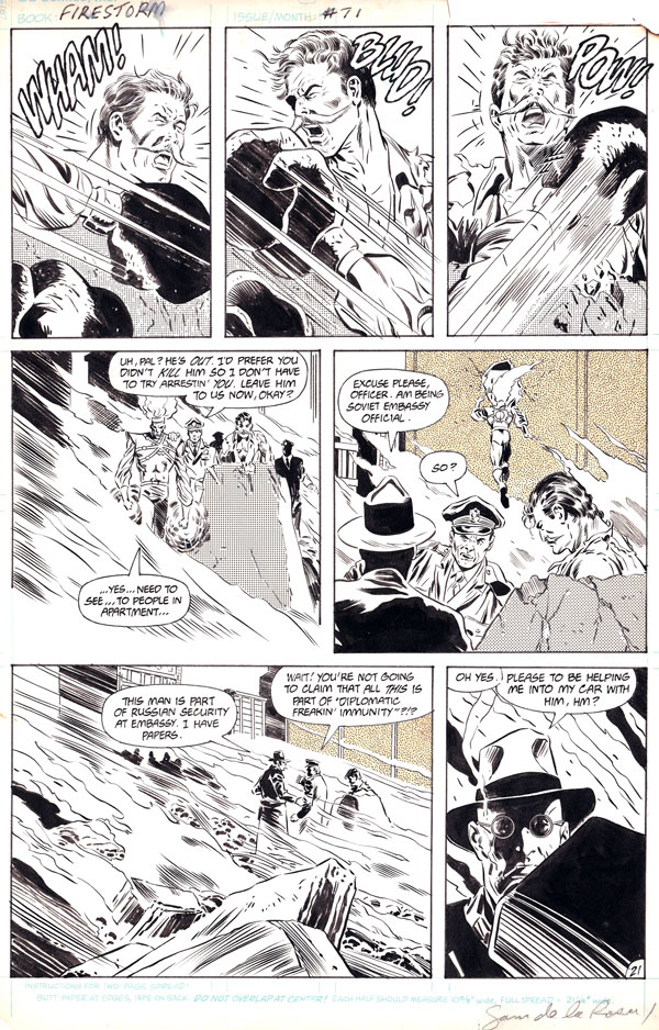 Firestorm the Nuclear Man v2 #71 page 21 by Joe Brozowski and Sam de la Rosa