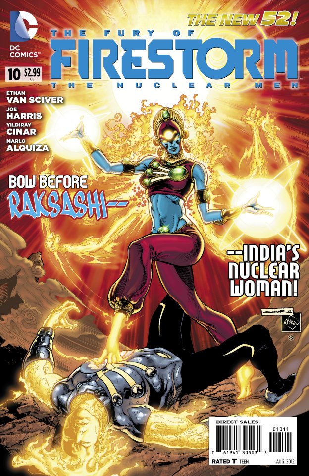 Fury of Firestorm: The Nuclear Men #10 cover by Ethan Van Sciver and Yildiray Cinar