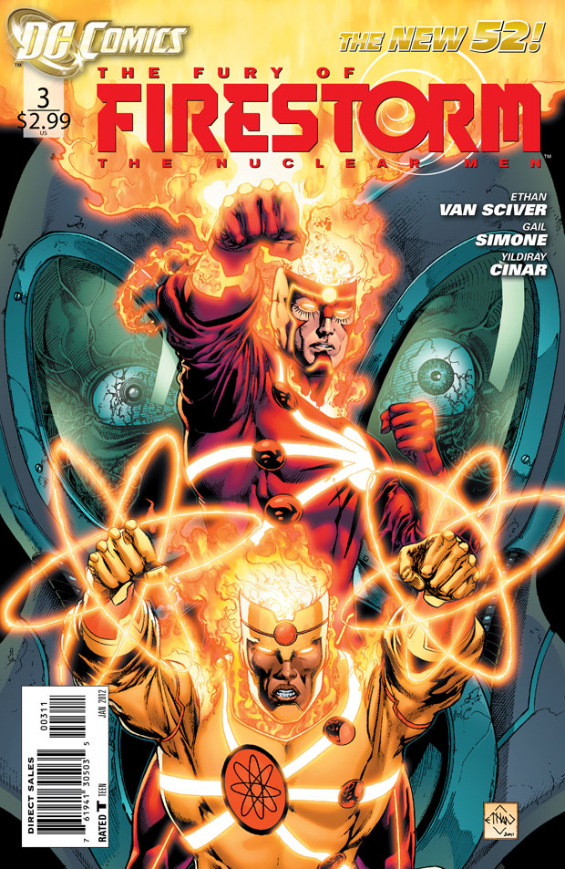 Fury of Firestorm: The Nuclear Men #3 cover by Ethan Van Sciver