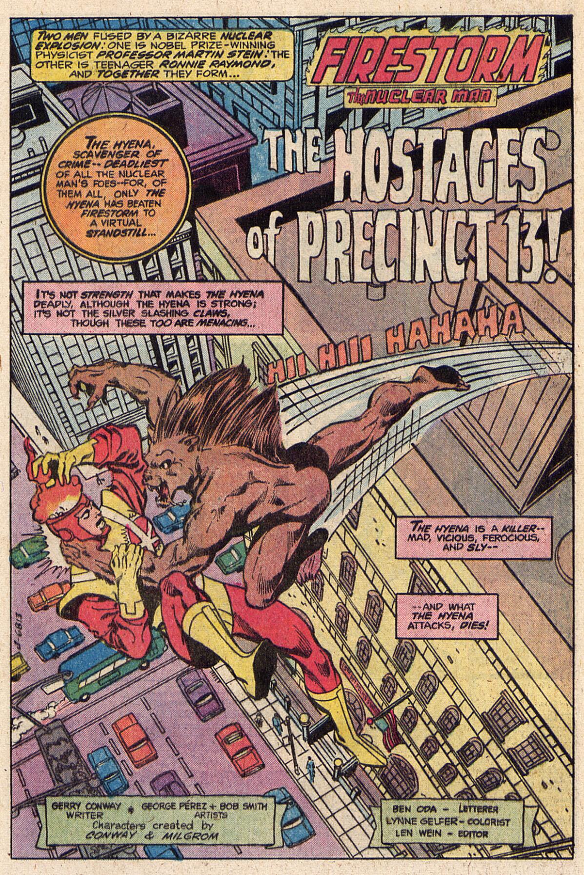 Firestorm in The Flash by Gerry Conway and George Perez