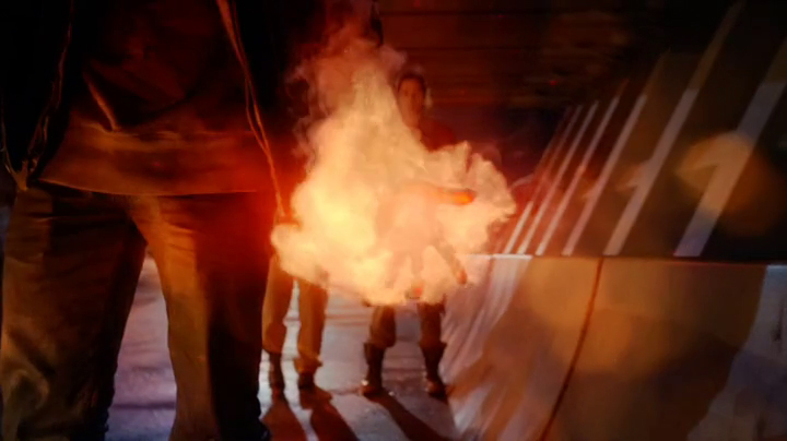 Robbie Amell as Firestorm on The Flash vs Arrow
