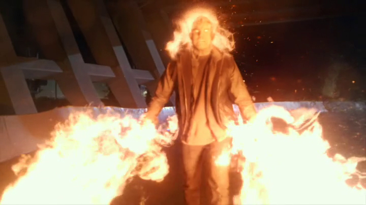 Robbie Amell as Firestorm on The Flash vs Arrow