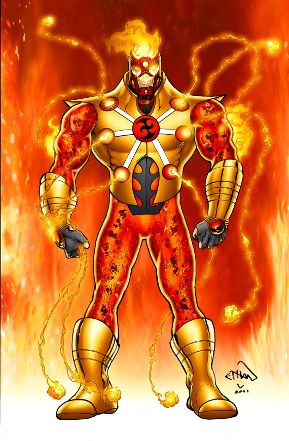 Fury from Fury of Firestorm drawn by Ethan Van Sciver and colored by Moose Baumann