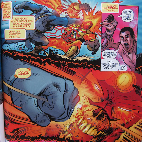 German version of The Fury of FIrestorm The Nuclear Men by Ethan Van Sciver, Gail Simone, and Yildiray Cinar