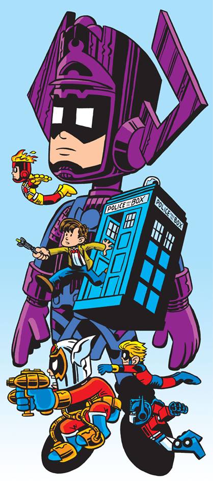 Chris Giarrusso draws Galactus, Firestorm, Doctor Who, and more for Challengers Comics in Chicago