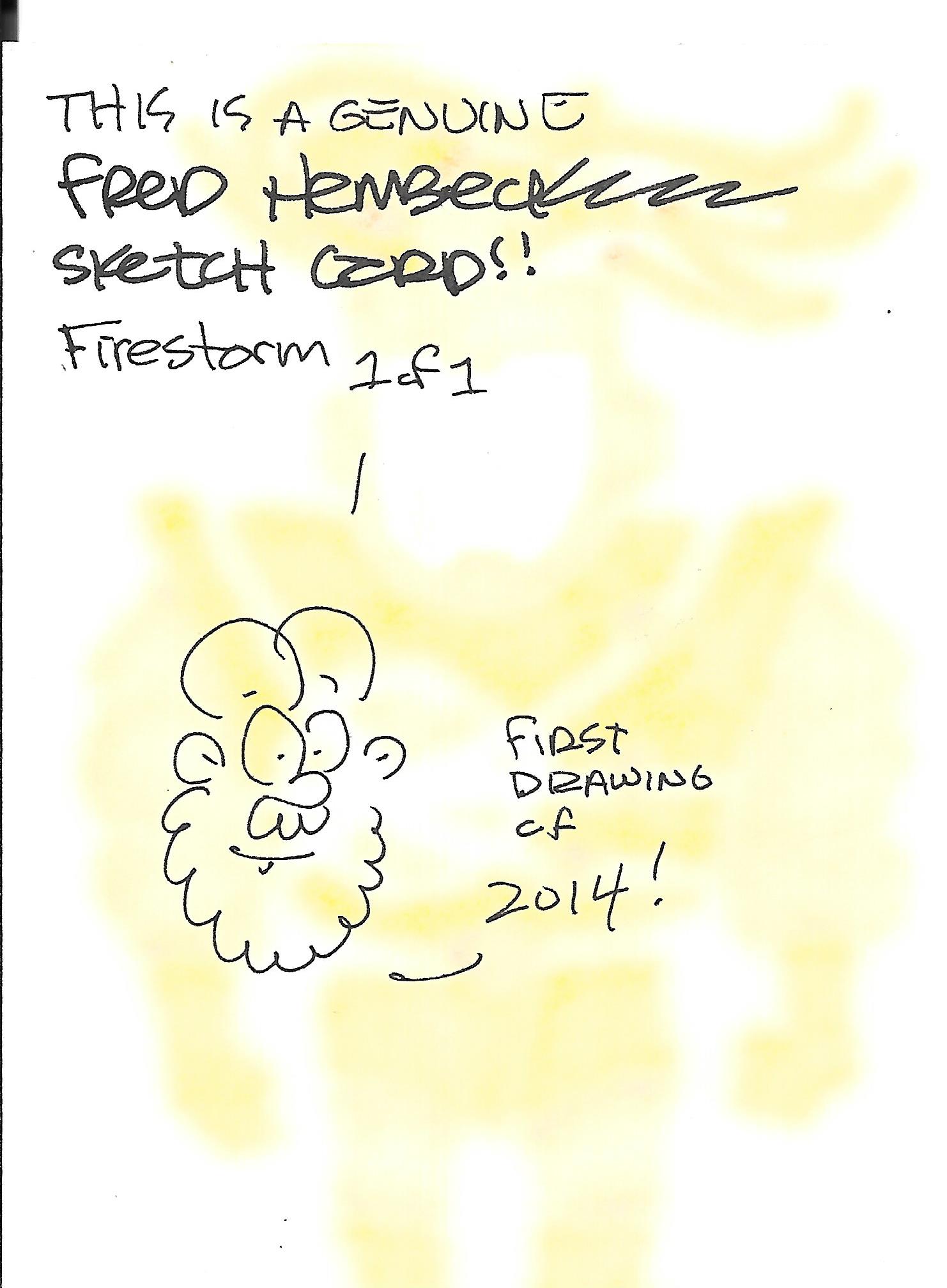 Fred Hembeck draws Firestorm