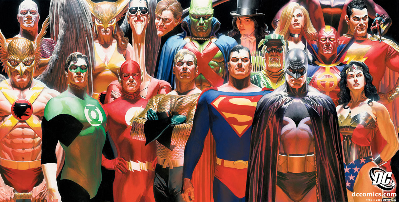 Alex Ross draws the Justice League of America ... but not Firestorm