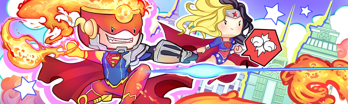Scribblenauts Unmasked costume entry featuring Firestorm by I-M-ZENERO