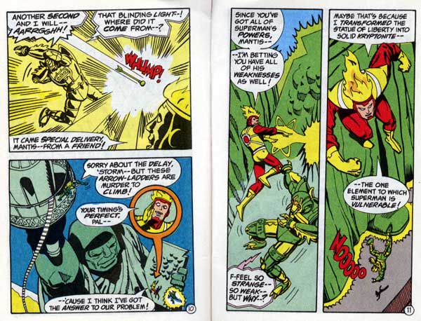 Firestorm creates Kryptonite in this Super Powers mini-comic!