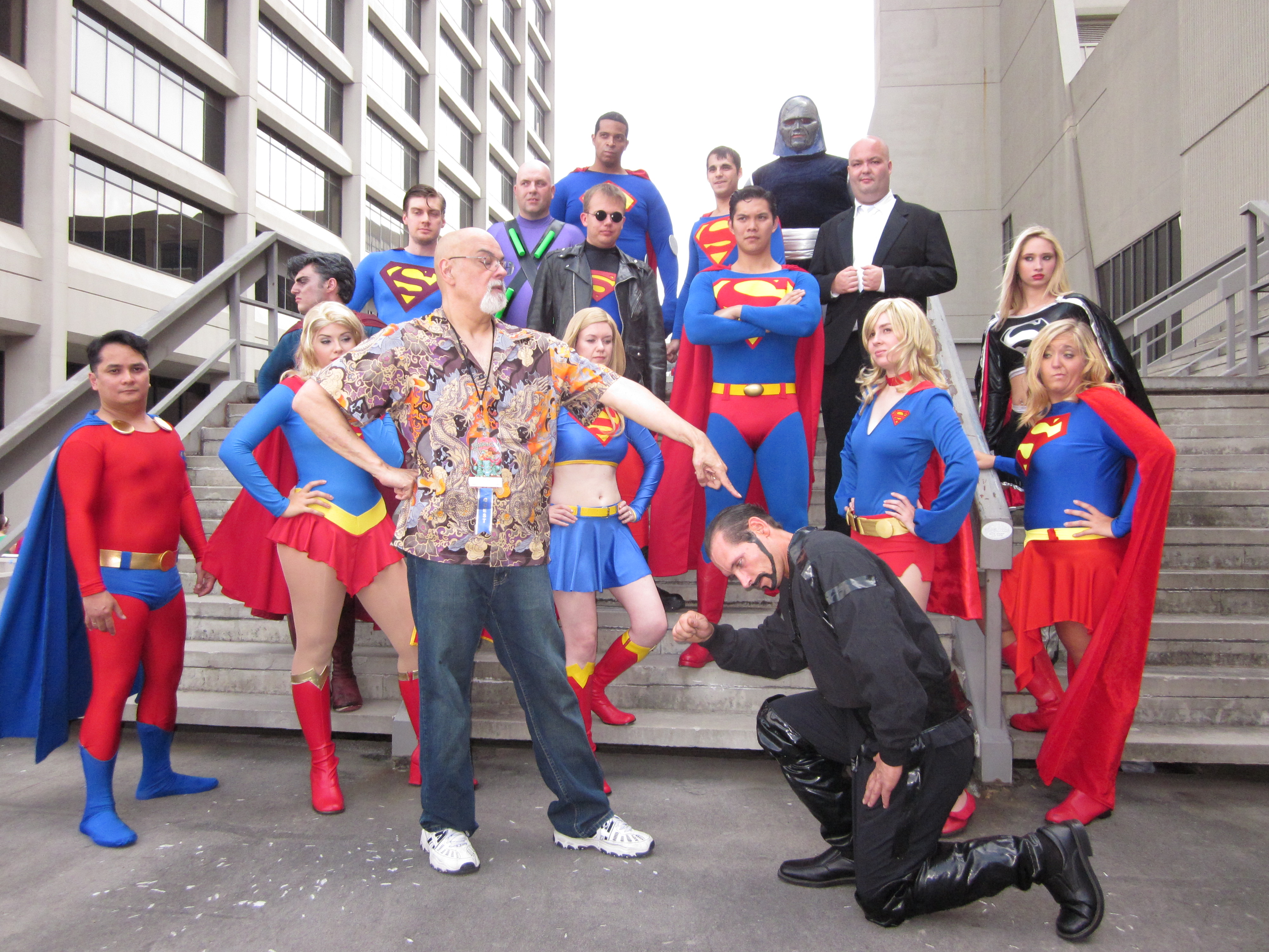 Superman cosplay photoshoot at DragonCon 2011