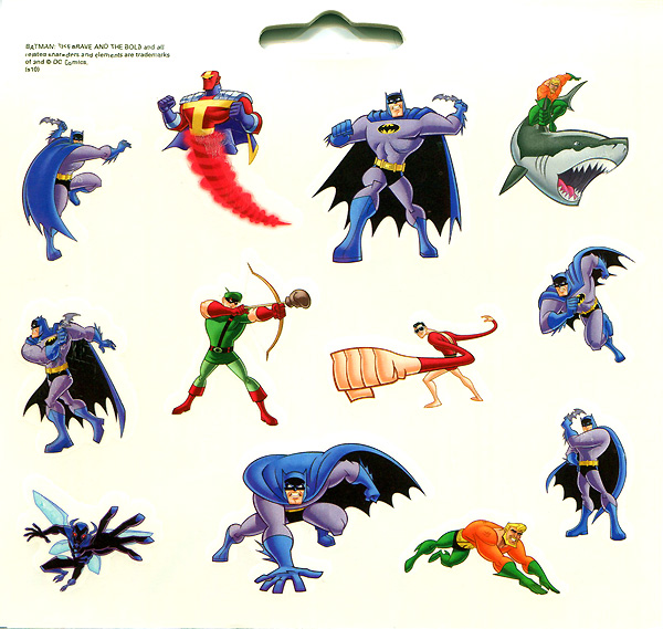 Temporary Tattoos from Batman: The Brave and the Bold
