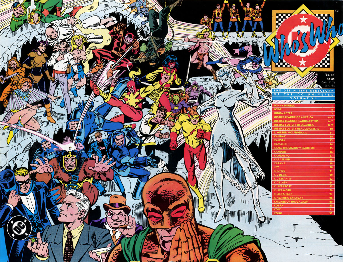 Who’s Who: The Definitive Podcast of the DC Universe, Volume XII cover by Paris Cullins and Dick Giordano