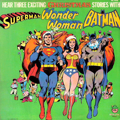 Power Records Christmas with Superman, Wonder Woman, and Batman